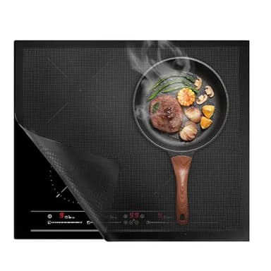 60x52cm Protection Plaque Induction Protection Plaque de Cuisson Magnétique Tapis Plaque Induction Protege Tapis Silicone Anti Rayures Non Slip