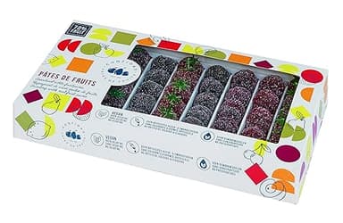 Pâtes de fruits 1 Kg, saveurs fruits rouges (Fraises,Framboise,Cerise,Cassis), sans Gluten,sans concervateur,sans colorant et sans arômes artificiels