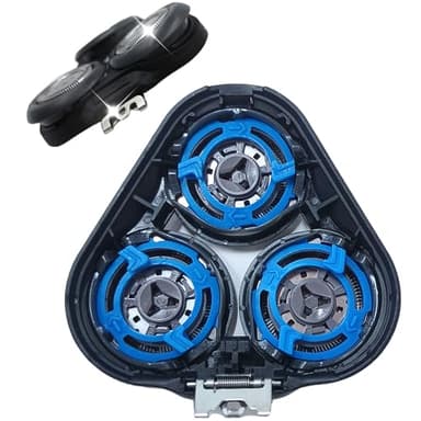 SH50/52 Têtes de Rechange Compatibles avec Philips Serie 5000/6000 (Rasoir Têtes Rondes) Non Compatible avec Modèles Pentagones 5000