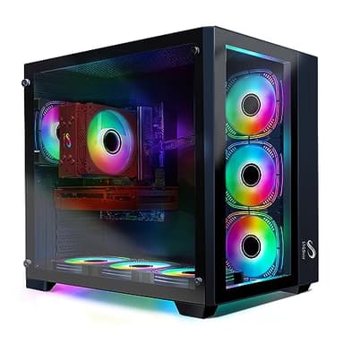 STGsivir PC Gamer Fixe, Ordinateur Gaming, RTX 3060 Ti 8Go, Core i7-11700KF jusqu'à 5.0 GHz, 32Go DDR4, 2To SSD, WiFi 600M, BT 5.0, Ventilateur RGB x 7, W11H64