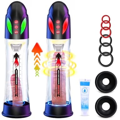 Pompe à Pénis Sex Toýs Homme - Pompe d'agrandissement du Pénis avec 4 Pression et 4 Modes D'aspiration,Pompe à Pénis Électrique Masturbateurs Masculins Sex Toys pour Hommes Pompe a Pénis pour Homme