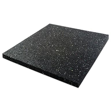 etm - Tapis Anti-Vibration 60x60 cm - Réduit les Vibrations - Idéal pour Machine à Laver et Sèche-Linge - Revêtement de Sol Absorbant les Chocs - Tapis Anti-Bruit en Caoutchouc recyclé - Épaisseur 2cm