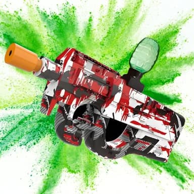 EverPrime Fusil Gel Blaster P90, Pistolet à Billes de Gel Électrique, 10 000 Balles. Modèle Réaliste. Jeu Tactique, Tirs et Précision pour Jouer avec des Amis.
