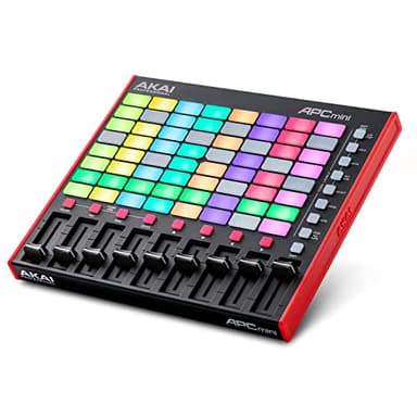 Akai Professional APC Mini MK2 - Contrôleur MIDI USB pour Lancer des Clips sur Ableton Live, 64 Pads RGB, Mode Batterie et Note et Mixeur MIDI