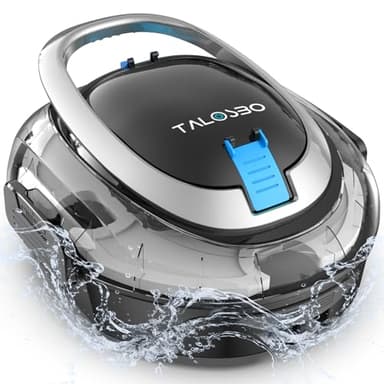 2026 TALOSBO S2 Robot Piscine à Double Filtration, Nettoyeur de Piscine à Double Moteur, Aspirateur Piscine sans Fil,Autonomie 90 Min,Fonction de Stationnement Automatique pour Piscines Hors Sol