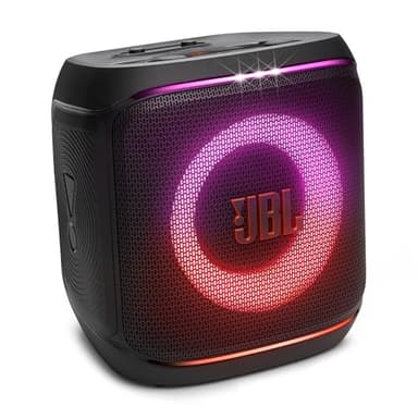 JBL Partybox Encore 2, Enceinte Bluetooth sans fil avec micro sans fil, 15 h d’autonomie, résistante aux éclaboussures IPX4, Son JBL Pro avec IA Sound Boost et connexion multi-enceintes Auracast, noir