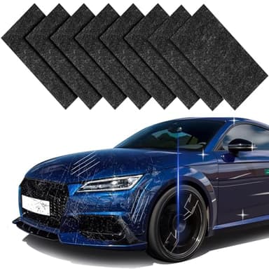 ChaneeHann Lot de 8 Nano Sparkle Cloth Efface Rayure Voiture, Chiffon Magique de Polissage Multifonction pour Réparation de Rayures Légères, Nettoyage Carrosserie Toutes Couleurs, Auto Moto Camion