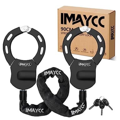 IMAYCC Menottes Antivol/Cadenas Trotinette Electrique, Idéal Pour Les Vélos, Trottinettes,Poussettes,Moto Adulte,Portail,Clôture,Etc