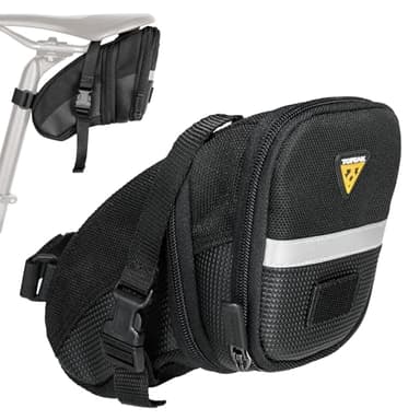 Topeak Aero Wedge Pack Straps Sac de Selle Taille M, Noir