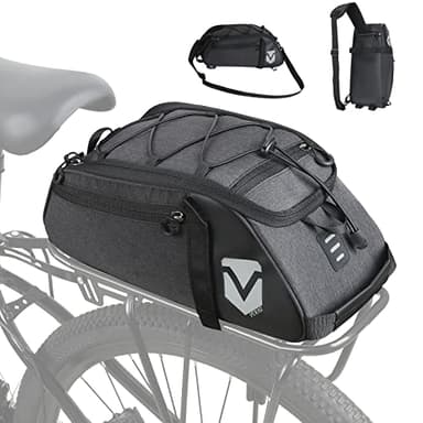 VERTAST Sac de Porte-Bagages Sacoche de Coffre de vélo Sac à Dos à bandoulière Arrière Sac de Siège Étanche, noir2