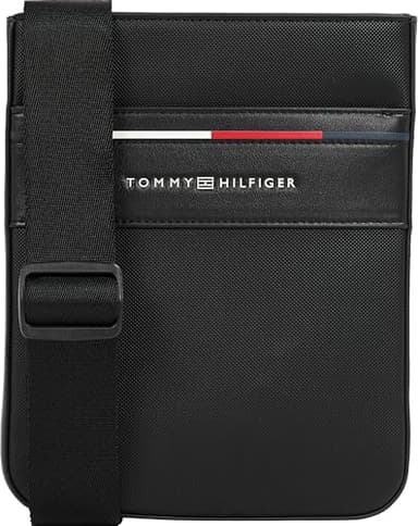 Tommy Hilfiger Sac à Bandoulière Sac Homme Foundation Mini Crossover Petit, Noir (Black), Taille Unique