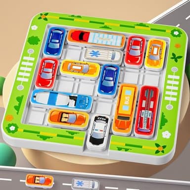 Jeu Logique 8 Ans, Jeux de Société Enfant, Jeux des Embouteillages, Jouet de Voiture avec 360 Niveaux, Cadeau pour 3 4 5 6 7 8 9 10 Ans Garçons Filles