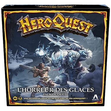 Avalon Hill HeroQuest, Extension L'horreur des glaces, jeu de style donjon, 2 à 5 Joueurs, dès 14 Ans, système de jeu HeroQuest requis