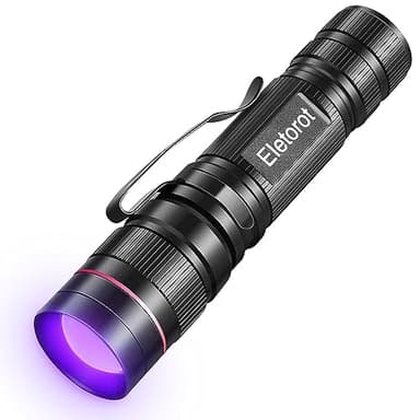 Eletorot Mini Lampe UV LED,Lamp Torche UV 395nm Lumière Noire Ultraviolet pour Climatisation, Aquarium, Traceurs Fluorescents Chat Tapis Détecteur Urine Lampe de Wood