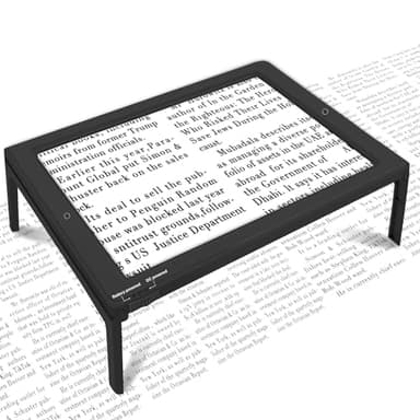 NZQXJXZ 5X Loupe de Lecture, Loupe Grossissante avec 50 Lumineuse LED et Support Pliant Mains Libres, Loup e Eclairante pour Les Personnes âgées, Les Bijoux, Le Travail, la Couture, la Mauvaise Vue