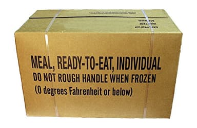 Rations alimentaires de l'armée américaine MRE Rations de combat Boîte A ou B, Case B INSP 2019