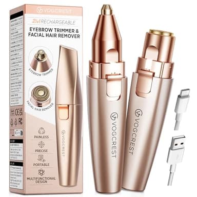 VG VOGCREST Tondeuse pour le visage et les sourcils (Rose)