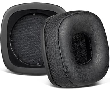 SOULWIT Cuir Protéiné Mousse Coussin Coussinets pour Marshall Major I/II/III/IV ANC Bluetooth Casque sans Fil/Filaire, pour Marshall Major 1/2/3/4 avec Une Mousse Haute densité