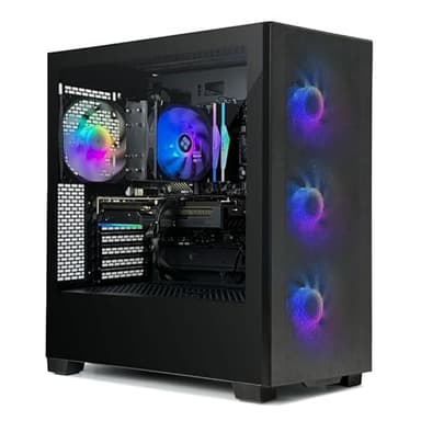 INFOMAX | PC Gamer, Ordinateur de Bureau, PC Gaming - PROCESSEUR AMD Ryzen 7 • NVIDIA RTX 5070 Ti 16 GO • RAM 32 GO RGB • SSD 1 to • WiFi • BOÎTIER ARGB • FREEOS