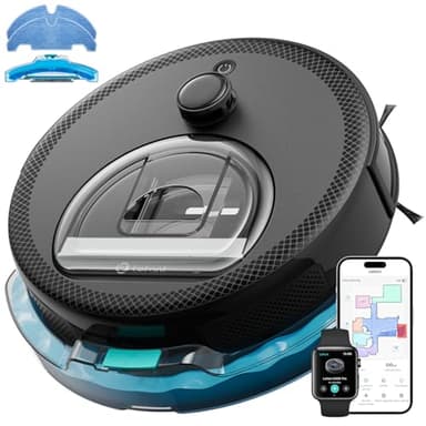 Lefant M330 Pro Robot Aspirateur Laveur 3 en 1, Aspirateur Robot 5000Pa d'Aspiration, Navigation dToF, Cartographie, Zones Virtuelles, Évitement d'obstacles PSD, 150min, Connecté par Alexa/APP/WiFi