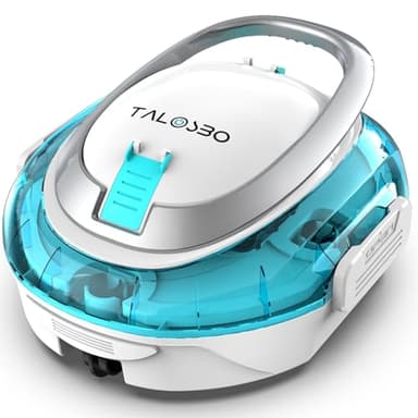 TALOSBO (2026 Upgrade) S2 Robot Piscine,Double Filtration,Aspirateur Piscine sans Fil, 90 Min d'Autonomie, Nettoyeur de Piscine Compact,Stationnement Automatique,pour Piscines Hors Sol Jusqu'à 80 m²