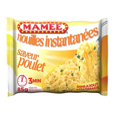 Mamee Nouilles instantanées, saveur poulet - Le sachet de 85g