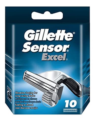 Gillette Lames de Rasoir Homme Sensor 3, Pack de 10 Lames de Recharges