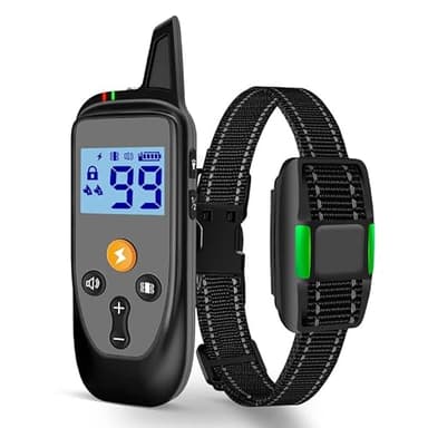IHPUKIDI Collier de Dressage pour Chien avec Télécommande, 3 Modes (Bip, Vibration, Choc), Portée 1000m, Étanche IP67, Réglable 12-65cm, Recharge Rapide, Idéal pour Entraînement Extérieur et Intérieur