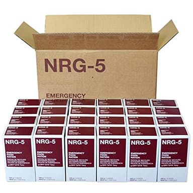NRG-5 Aide alimentaire Rations de secours contre la crise alimentaire 1 carton de 24 paquets de 500 g (9 barres)