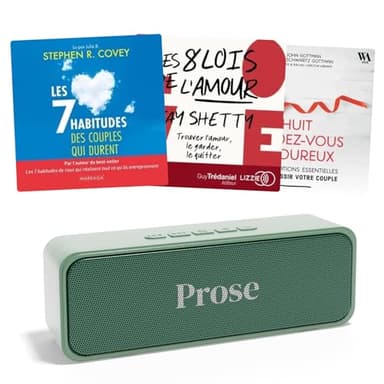 Prose - Coffret Cadeau Saint Valentin et Cadeau Couple - Lecteur de Livres Audio + 3 en Audio - Idée Cadeau Originale