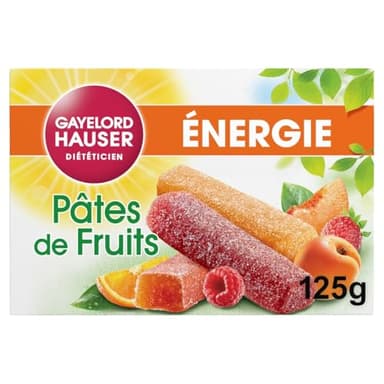 GAYELORD HAUSER - Pâtes de Fruits - À Base de 50% de Fruits - Source de Vitamines C et B1-125 g - lot de 2 (total de 250 g)