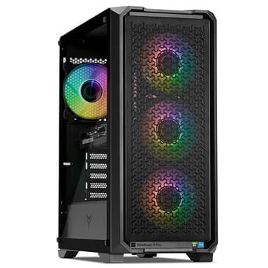 YEYIAN PC Gamer Vault Intel Core i5-14400F 10 cœurs jusqu'à 4,7 GHz Nvidia GeForce RTX 5060 8 Go GDDR7 32 Go DDR5 6000 MHz SSD 1 To NVMe Gen4 Win 11 Pro