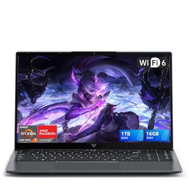 ACEMAGIC 2026 Ordinateur Portable Gaming 16 Go RAM 1 TB SSD 15.6" Gaming Laptop Ryzen 7 5825U (8 C/16T, Jusqu'à 4,5GHz) DDR4,WiFi 6,3*USB 3.2, BT5.2,HDMI,Type-C,Pc Portable Gamer