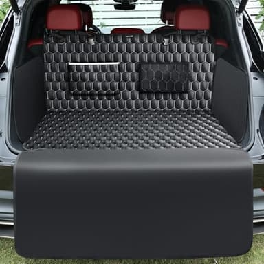 KYG Protection Coffre Voiture Chien Protège Coffre pour Chien Housse de Coffre pour Universelle Voiture Imperméable et Antidérapant Durables Pliable et Rangé 195 * 103cm