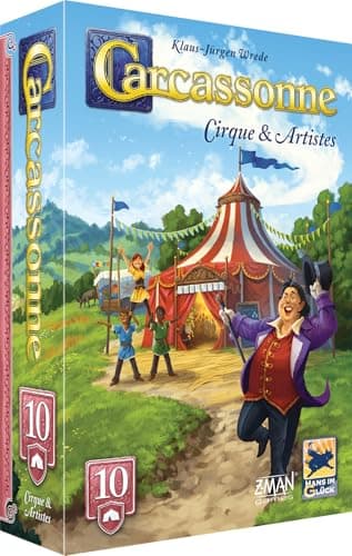 Asmodee - Carcassonne - Extension 10: Cirque & Artistes - Hans im Glück - Jeu de société de stratégie - Dès 7 Ans - 2 à 6 Joueurs - 55 Min - Version Française
