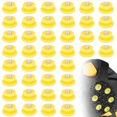 Lot de 40 crampons en acier, crampons antidérapants pour l'hiver, pour la marche, la pêche sur glace, la randonnée