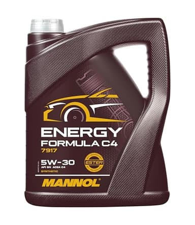 MANNOL Huile moteur ENERGY 5W-30 Huile synthétique Huile ACEA C4 API SN FORMULA C4 5 L