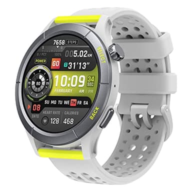 Amazfit Cheetah, 47 mm, Running Montre Intelligente avec GPS Double Bande, Navigation d'itinéraire et Cartes Hors Ligne, Moniteur de Fréquence Cardiaque, Alexa Intégré, Tutonomie de 14 Jours