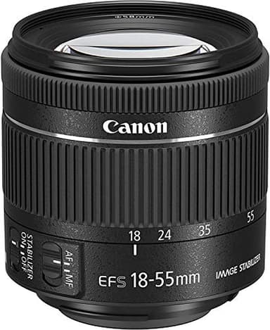 Canon EF-S 18-55mm f/4-5,6 is STM Objectif Noir