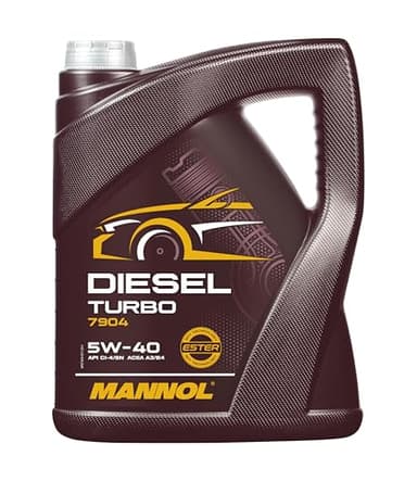 MANNOL Huile moteur DIESEL TURBO 5W-40 Huile synthétique Huile ACEA A3/B4 API CI-4 API SN 5 L
