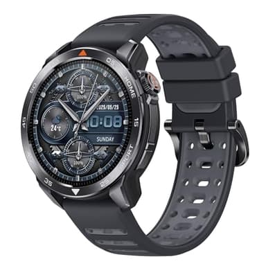 Mibro GS Pro2 - Montre Multisports Connectée 1,43" AMOLED avec Bi-Band GNSS, Smartwatch avec Surv. de la fréquence Cardiaque pour Natation, Cyclisme, Running, Randonnée, Ski et Padel (Gris Foncé)
