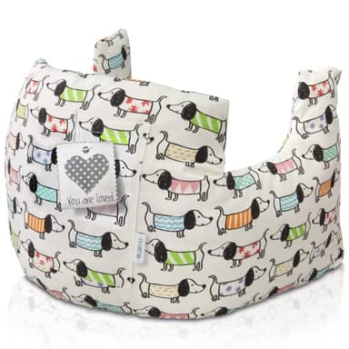 W&F HOME Oreiller de réduction Mammaire après Mastectomie après Une Chirurgie du Cancer du Sein, Fournitures Post-Chirurgie, césarienne, Cadeaux pour Femme – Chiens teckels