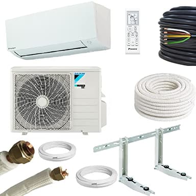 Daikin avec kit d’installation 5 mètres – 12000 btu – 3.5 kw sensira FTXC35 RXC35, A++, climatiseur reversible mural split fixe