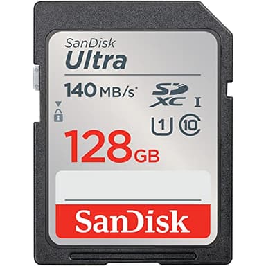 SanDisk Ultra 128 Go SDXC UHS-I carte, avec jusqu'à 140 Mo/s