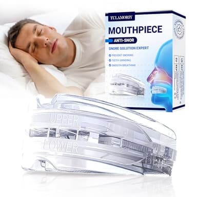 Orthèse Anti Ronflement Efficace Puissant-Gouttière Dispositifs Anti-Ronflement,Appareil Anti-Ronflement Unisexe, Réduit les Ronflements et Améliore le Sommeil(Transparent)
