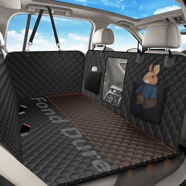 Alfheim Housse de Siège Arrière pour Chien Voiture SUV Camion, Extenseur 180Kg Renforcé, Imperméable&Anti-Rayures, Hamac Voyage Extra Large pour Chiens de Grande Taille, Facile à Installer&Nettoyer