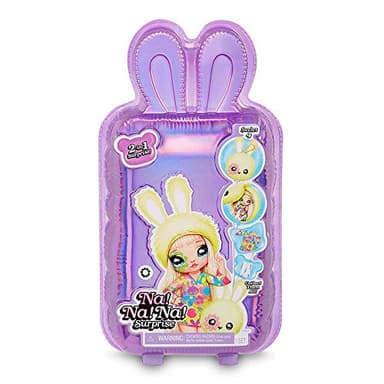 Na ! Na ! Na ! Surprise !, Pom Doll 2en1 avec Peluche 10cm et poupée Souple 20cm, modèles aléatoires à Collectionner (série 4), Jouet pour Enfants dès 3 Ans, NAA16