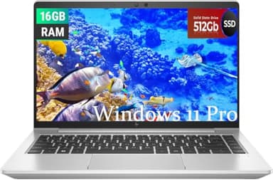 HP EliteBook 645 G9 Ordinateur Portable Professionnel, 14in FHD(1920x1080), AMD R5 5675U Processor, 16GB RAM, 512GB SSD, Clavier QWERTY américain, Windows 11 Pro (Reconditionné)