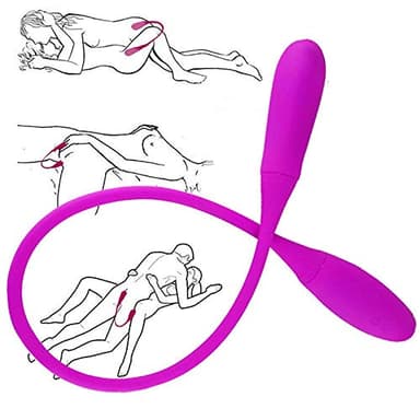 WALY-SEXME Vibromasseurs pour Couples avec Fonction De Choc Vibrateurs en Silicone pour Couples Stimulateur De Clitoris/Anal/Vaginal/Mamelon/Point G Sex Toys avec 7 Modes pour Femme Lesbienne Homme