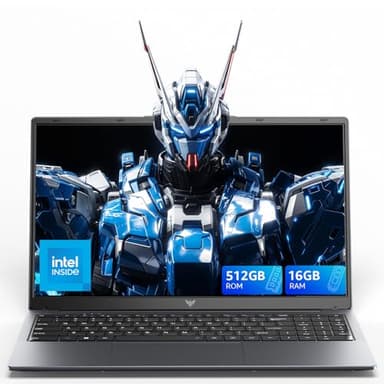 ACEMAGIC 2025 Ordinateur Portable 15,6 Pouces Quad-Core N97 Jusqu'à 3,6 GHz, 16Go RAM DDR4 512Go SSD PC Portables (Dépasser N95/N5095) WiFi 5/2.4G,USB3.2,BT5.0,HDMI,Type-C,Cache Caméra,5000 mAh